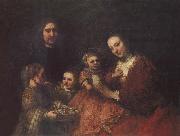 REMBRANDT Harmenszoon van Rijn Family Group oil on canvas